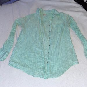 J Crew Collared Mint Top